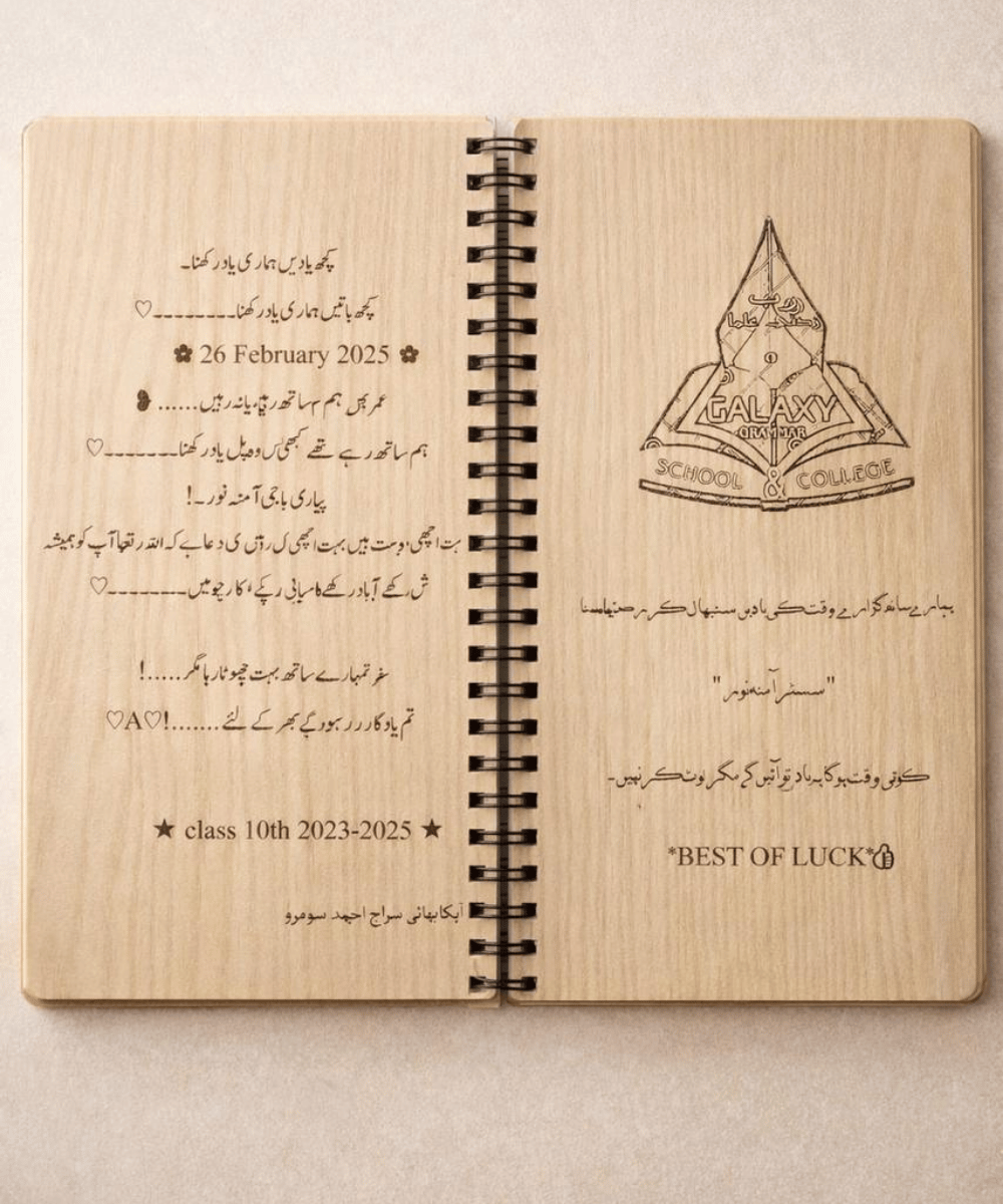 Personalized School Memory Gift Notebook – Farewell & Graduation Gift
