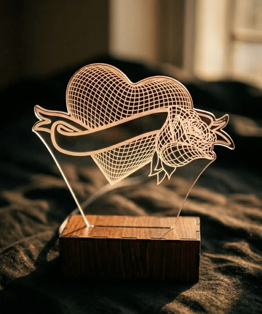 Romantic Heart LED Lamp