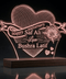 Personalized Anniversary Heart Lamp