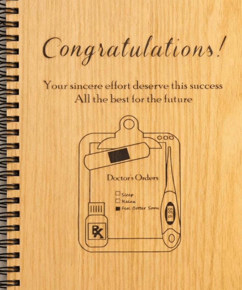 Personalized Graduation Gift Notebook – Custom Name Engraved