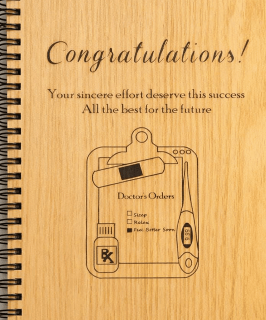 Personalized Graduation Gift Notebook – Custom Name Engraved
