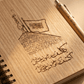 Custom Pakistan Tribute Engraved Wooden Notebook