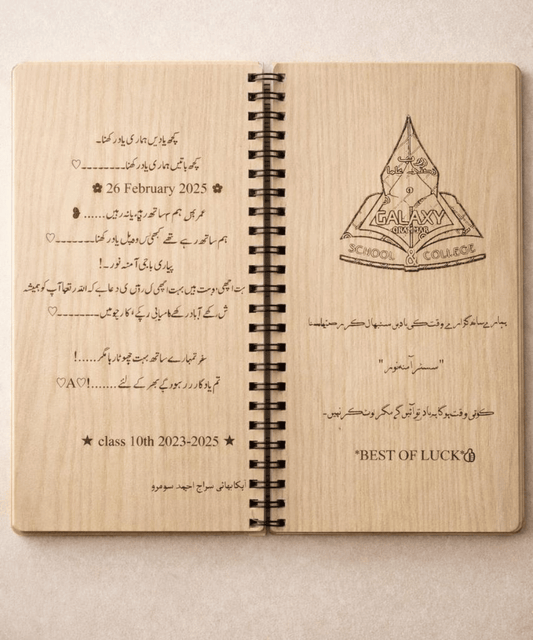 Personalized School Memory Gift Notebook – Farewell & Graduation Gift