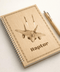 Personalized Aviation Wooden Notebook