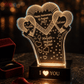 Personalized Heart Acrylic Lamp