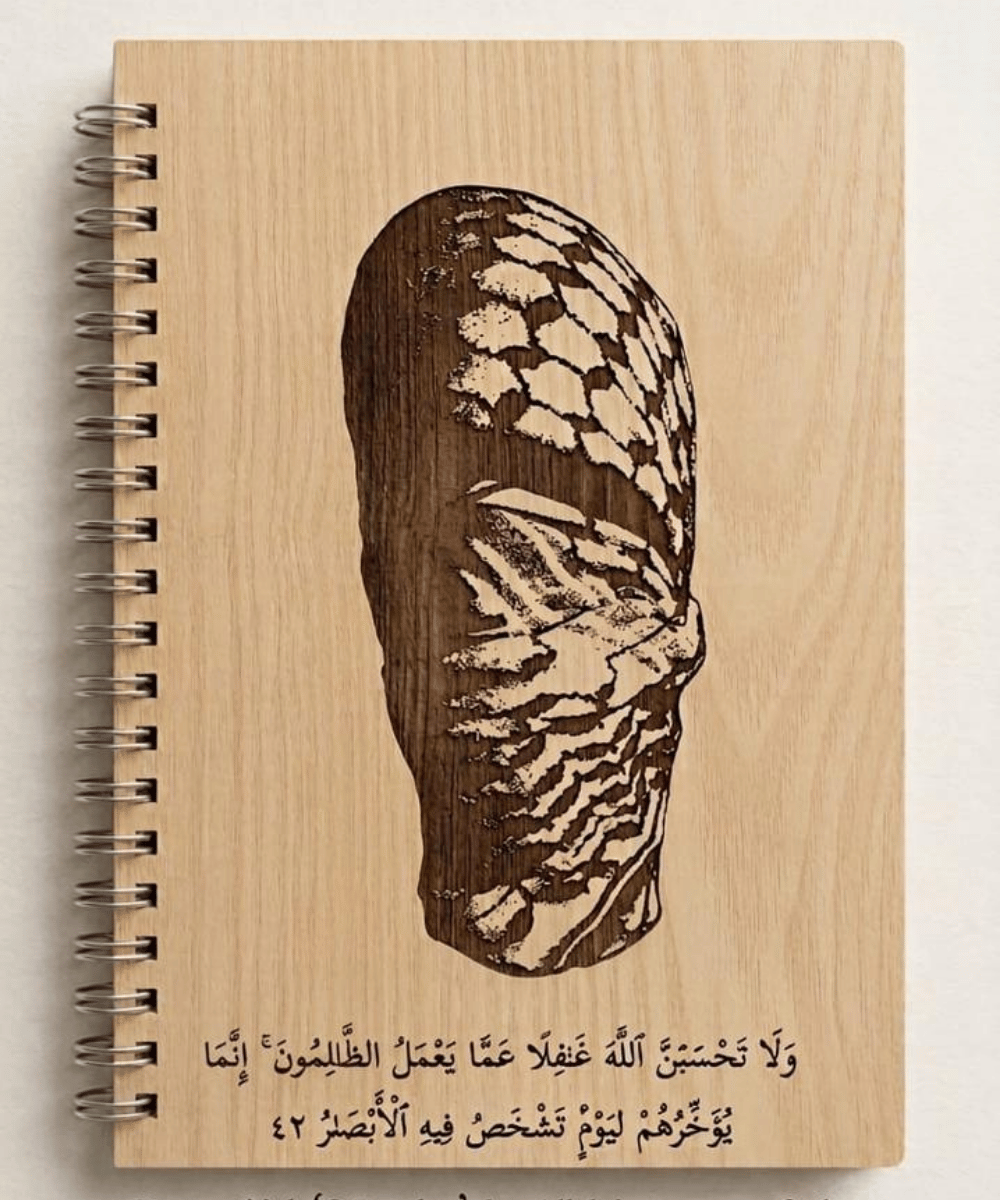 Personalized Islamic Gift Notebook – Custom Quran Verse Engraved