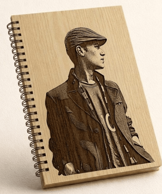 Personalized Portrait Gift Notebook – Custom Engraved Photo Gift