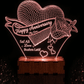 Personalized Anniversary Heart Lamp