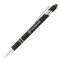 Customised metal black pen velvet textured